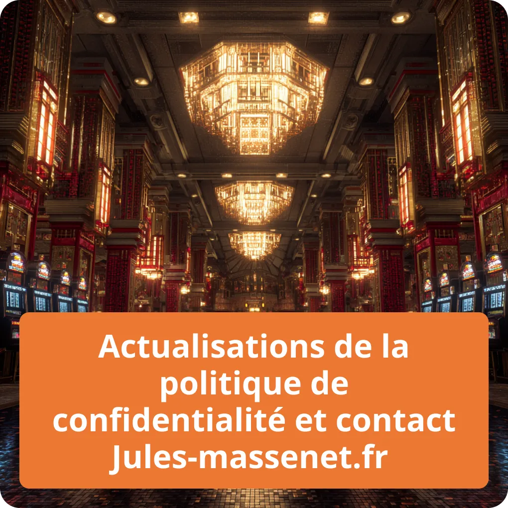 Actualisations de la politique de confidentialité et contact Jules-massenet.fr